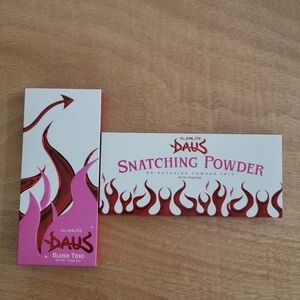 Glamlite Daus Snatching Powder Brightening Powder Trio and Blush Trio
